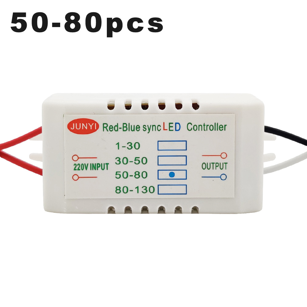 220v input rød-blå synkron dobbelt controller sync led dedikeret 1-80 stk elektronisk transformer strømforsyning led driver: 50-80