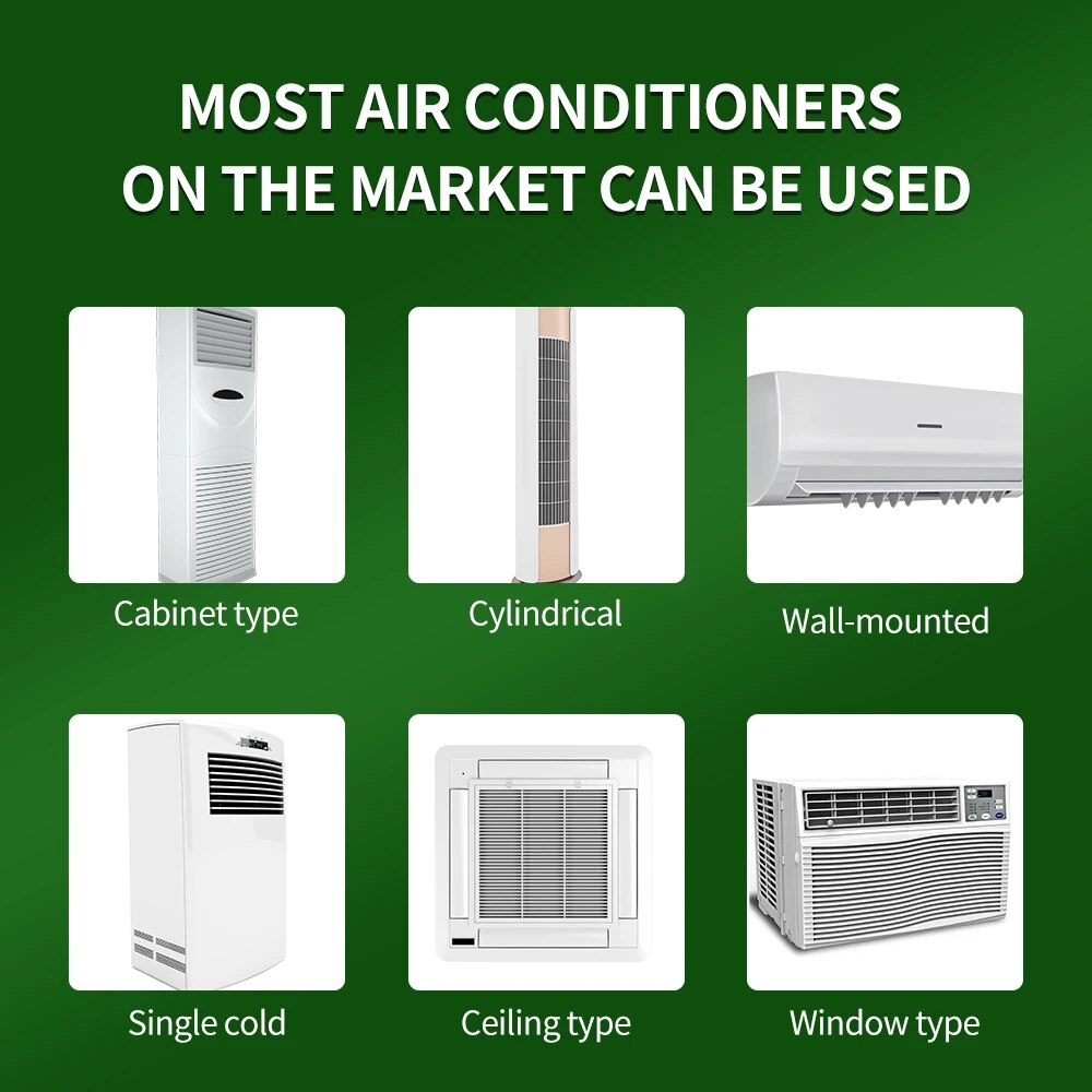 KT109II Universal Air Conditioner Remote Control Replacement LCD Display Remote Control With Base