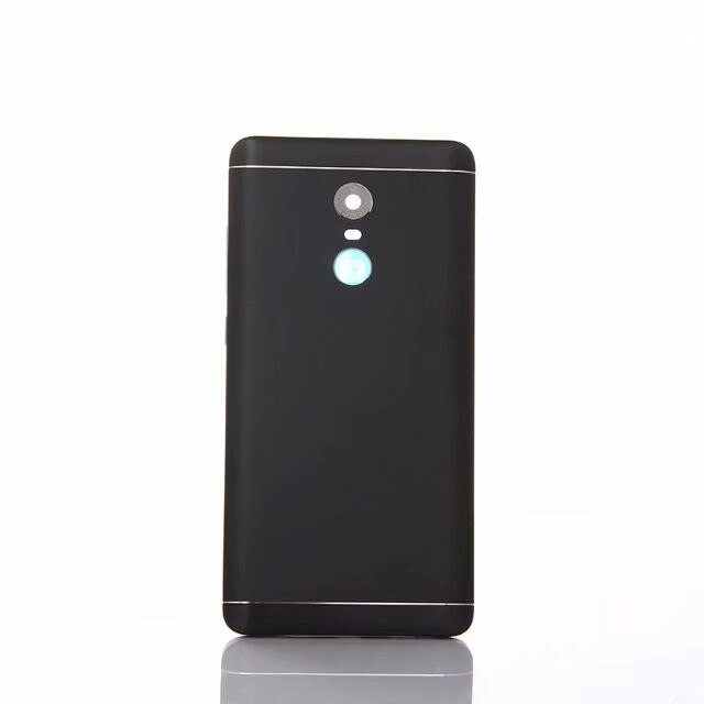 Carcasa trasera Original para Xiaomi Redmi Note 4 versión Global/Note 4X carcasa trasera metálica para batería + botones de la cámara de vidrio: Black