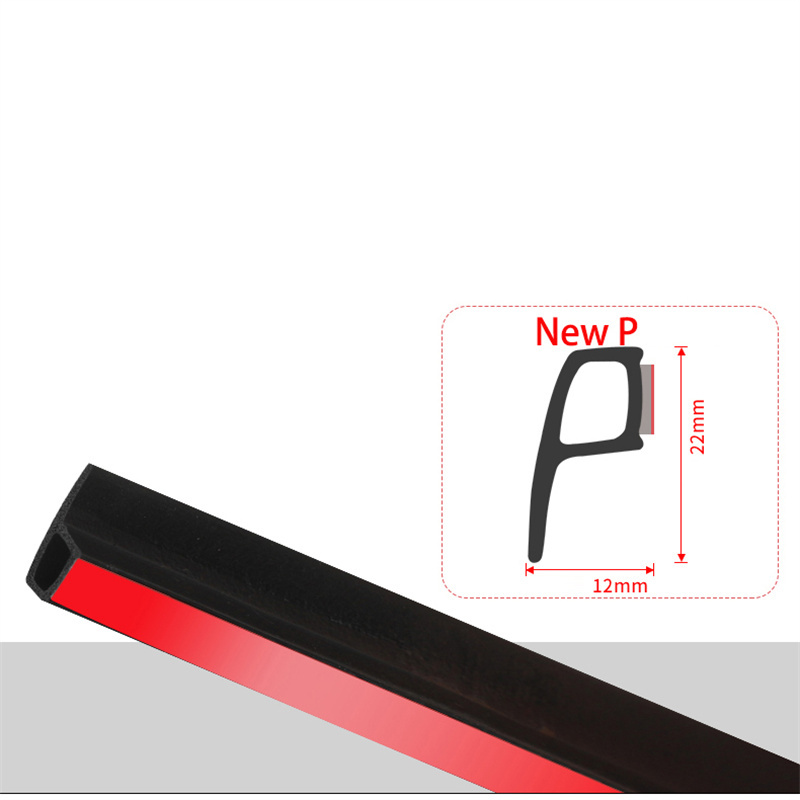 P Type Auto Deur Afdichting Strip Tochtstrip Anti-Stof Rubber Deur Afdichtingen Geluidsisolatie Auto Deur Afdichting Strip