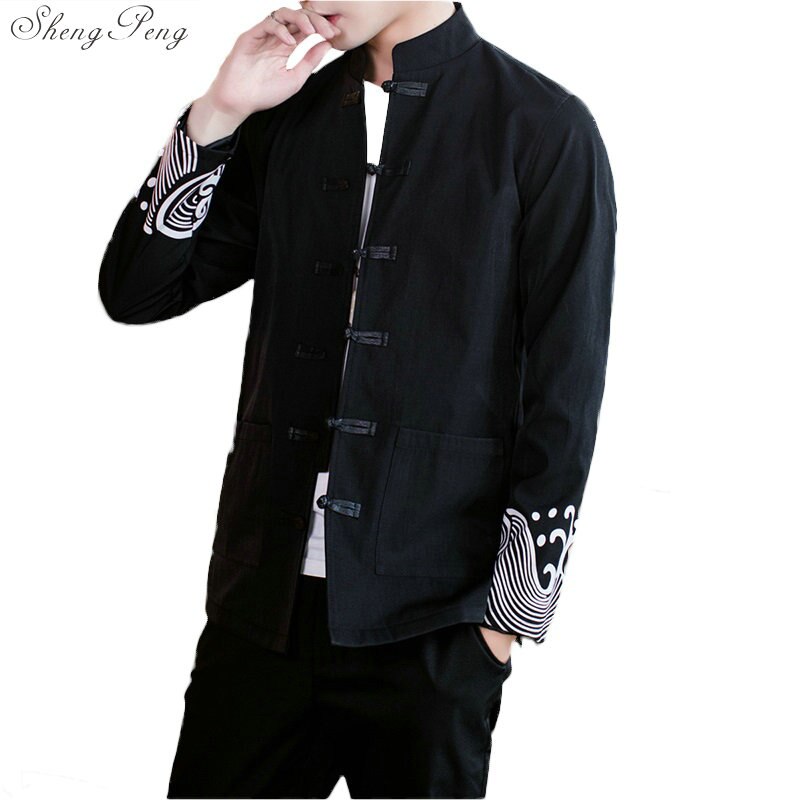 Ropa tradicional china para hombre, traje Tang sólido para primavera y otoño, para hombre, traje Maestro de Tai Chi Kung Fu, chaquetas para hombre V1828