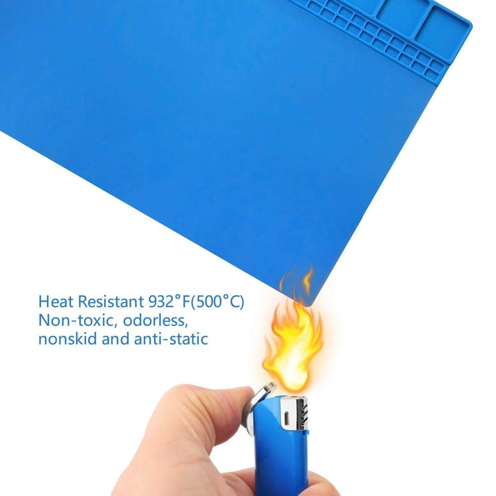 ESD Heat Insulation Working Mat Heat-resistant BGA Soldering Station Repair Insulation Pad Insulator Pad Maintenance Platform