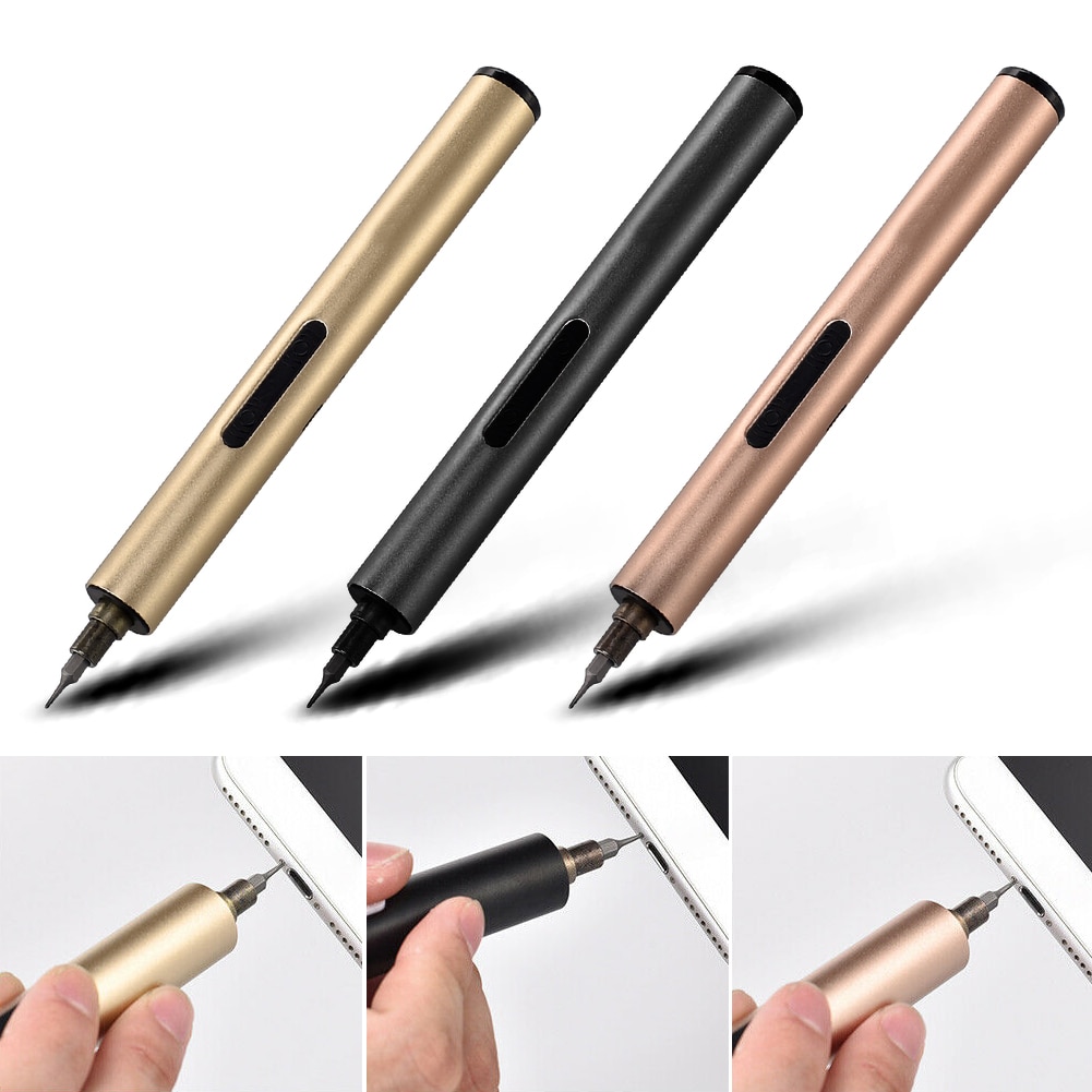Mini Cordless Electric Screwdriver Rechargeable Screw Power Driver Tool Space Aluminum 0.16Nm For Smart Phone/Watch Repair Tools
