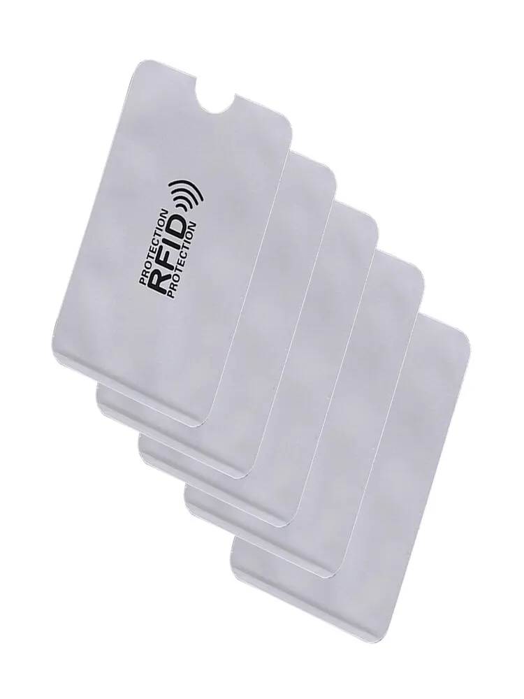 RFID-blockierende Kartenhülle, Aluminiumfolie, Diebstahlschutz, Swipe, Entmagnetisierungshülle, Abschirmtasche: Beige