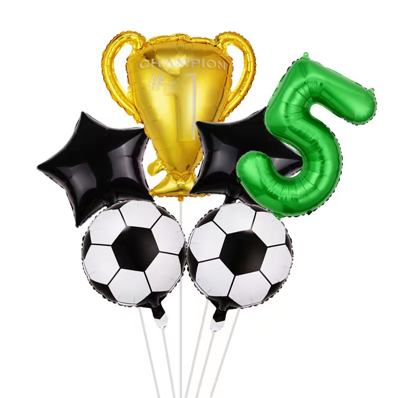 Football Theme Party Disposable Tableware Banner Balloons Soccer Goal Cup Plate for Kids Boy Birthday Party Decoration Supplies