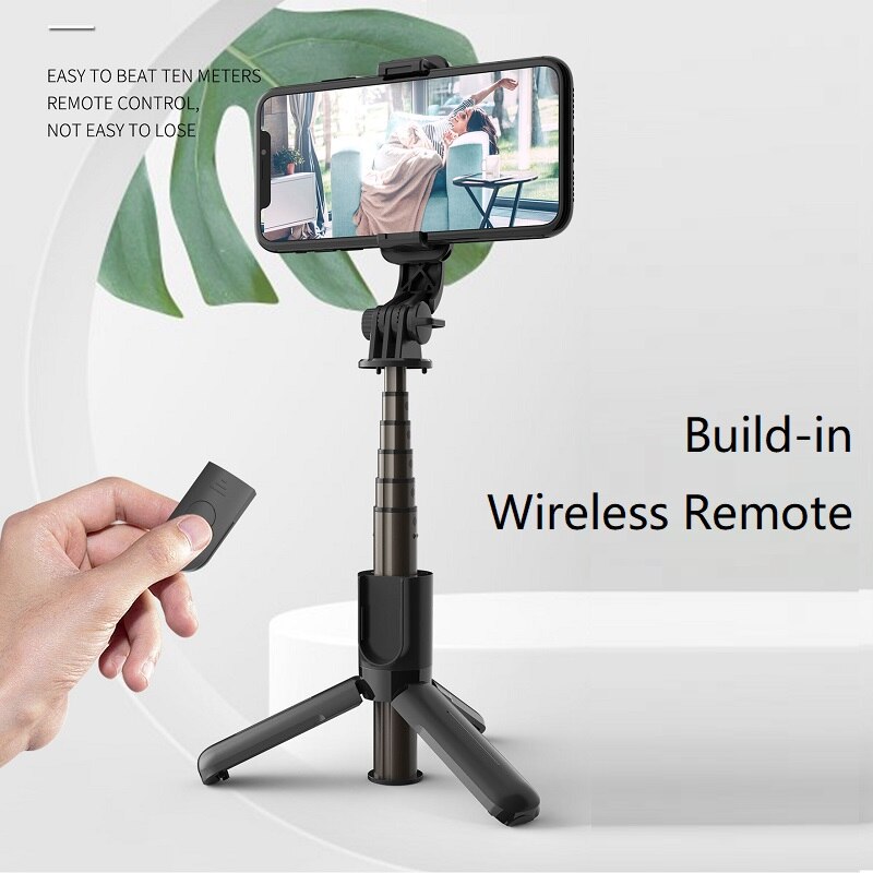Amazlife mini tragbarer kabelloser selfie-stick mit stativ und fernbedienung für iphone, samsung und android-smartphones