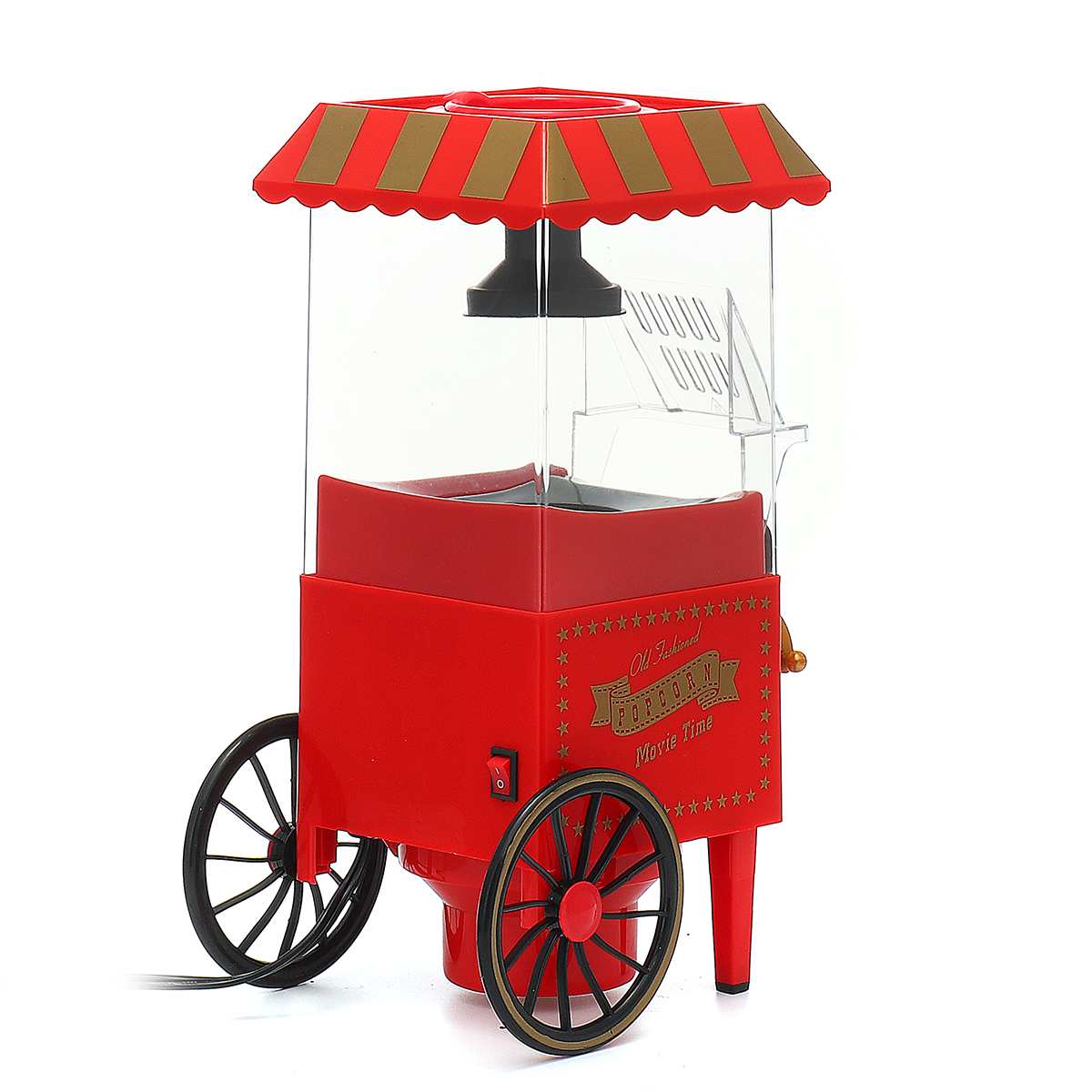 Mini Electric Popcorn Maker Home Air Tabletop Popcorn Makers Party Snack Machine Household Kitchen Appliance 1200W 110V