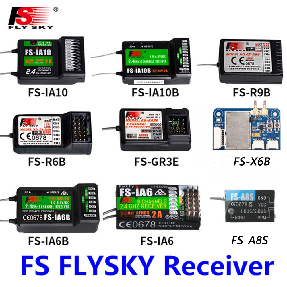 1 Pcs Originele Flysky FS-GR3E FS-A6 FS-R6B FS-X6B FS-iA6 FS-iA6B FS-A8S FS-R9B FS-iA10B Rc Ontvanger Voor Flysky Zender