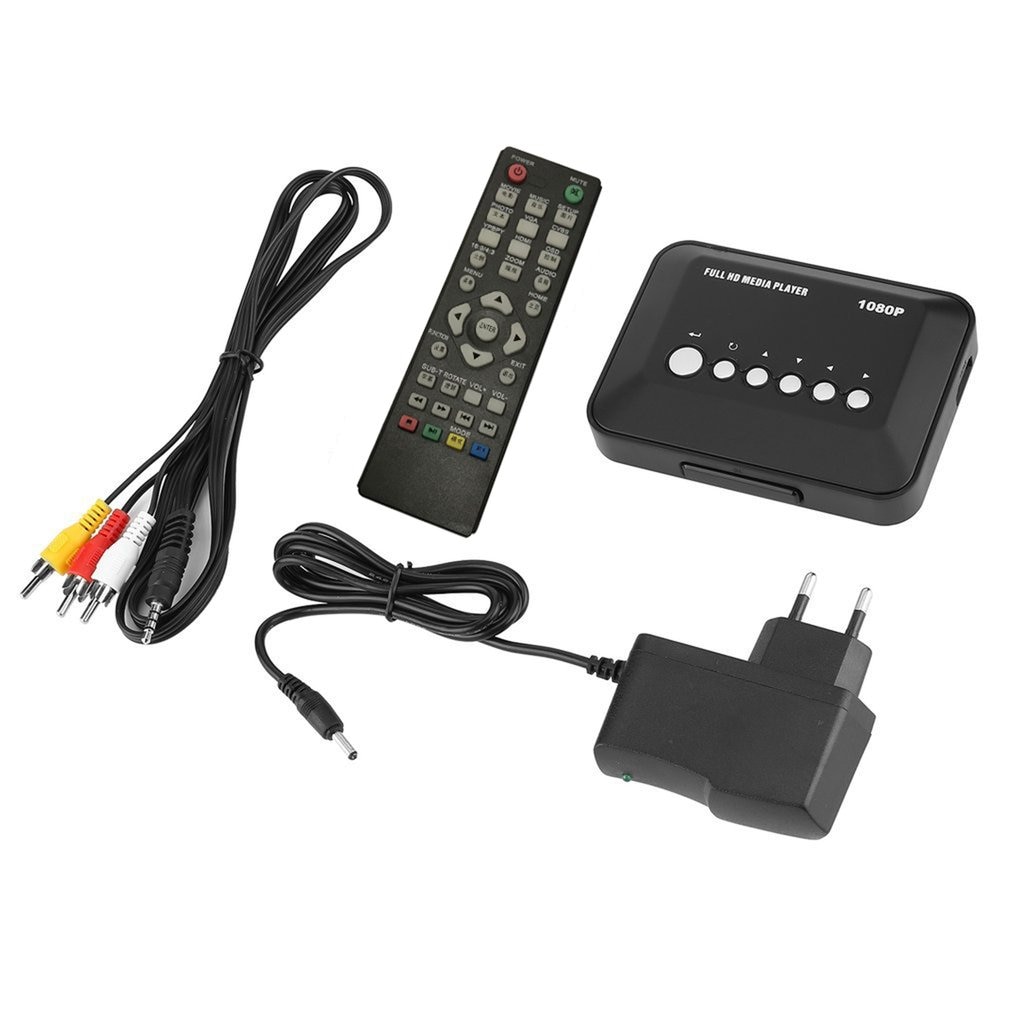1080P Full HD SD/MMC TV Videos SD MMC RMVB MP3 Multi TV USB HDMI Media Player with Remote Control