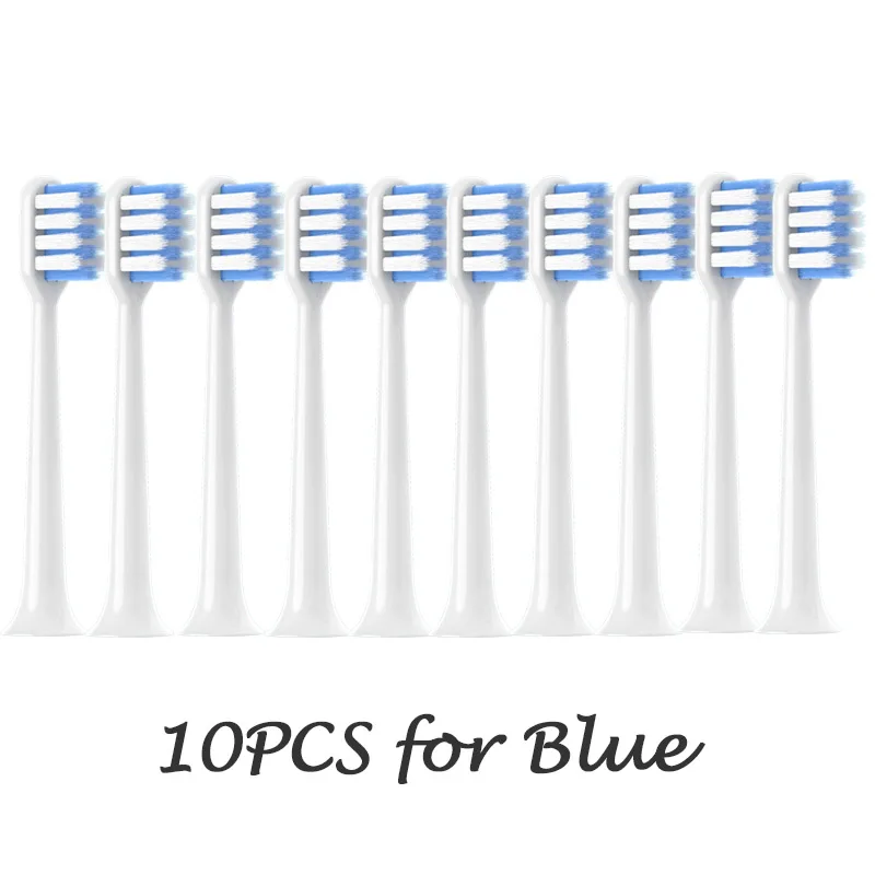 Vervangbaar voor DR BEI bet-c01/Dr-Bei C1/C2/S7 10 STUKS Opzetborstels Zachte DuPont Haren Sonische Elektrische Tandenborstel Navullingen: MULTI