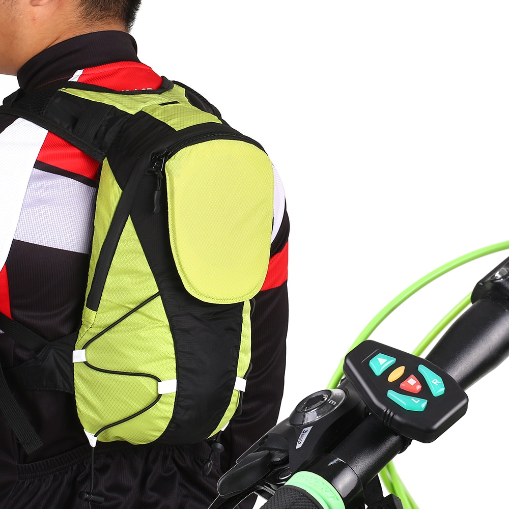 Lixada 5L Säkerhetsryggsäck - Blinkljus - För Cykling, Löpning, Vandring