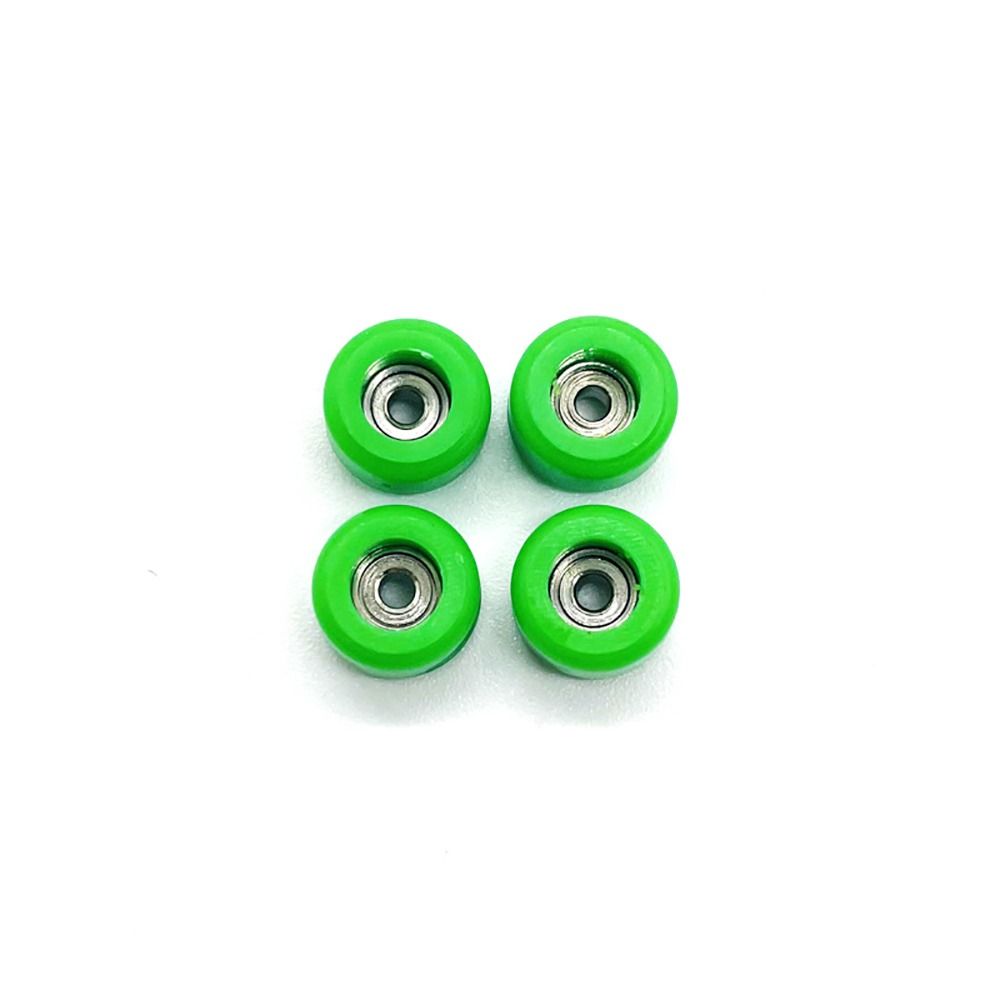 4Pcs Bearing Wheel PU Metal Urethane Fingerboard Wheels CNC Mini Finger Skate Board Accessory: Pink
