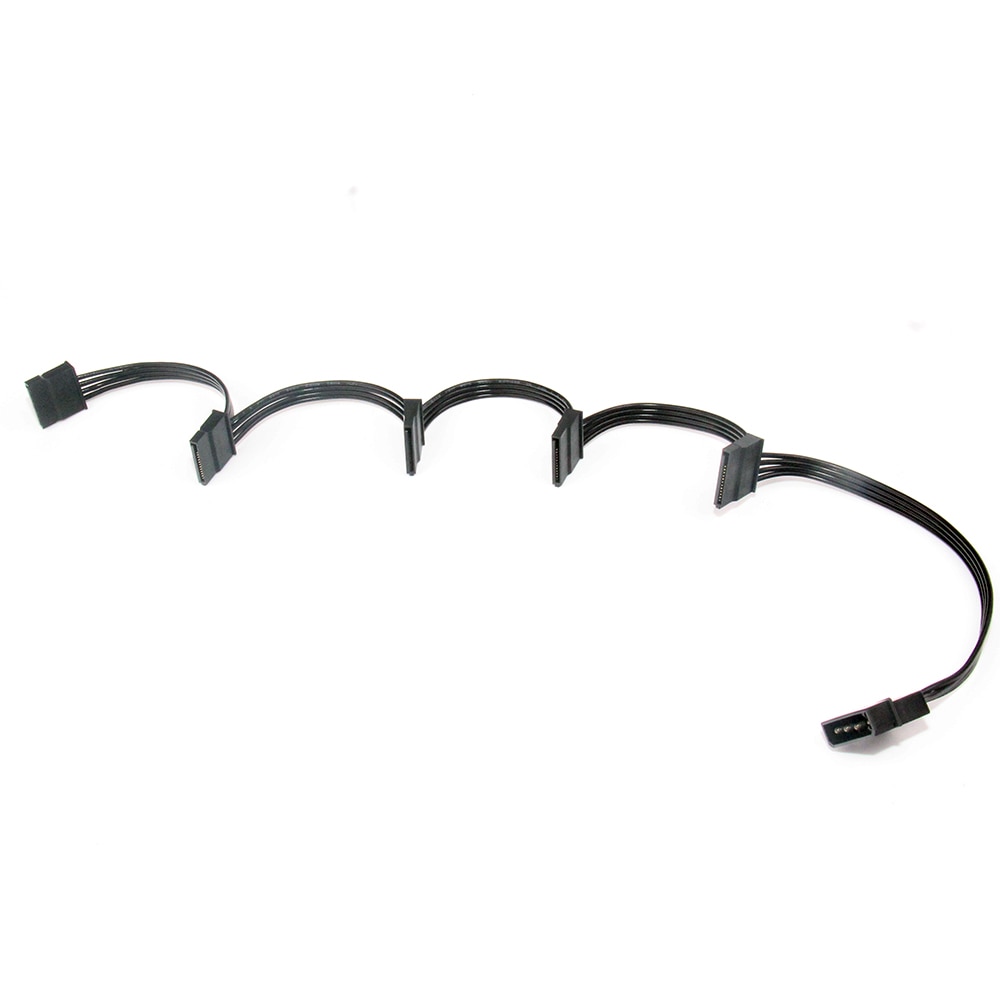 Molex 4pin Ide 1 Tot 5 Sata 15Pin Harde Schijf Voeding Splitter Cable Koord Voor Diy Pc Sever 4-Pin Naar 15-Pin Power 60 Cm