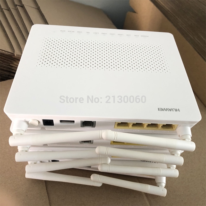 Verwendet Modem huawei hg8546m 1GE + 3FE + 1USB + 1TEL + Wifi ftth fiber Optik gpon ont 99% neue HW gpon onu