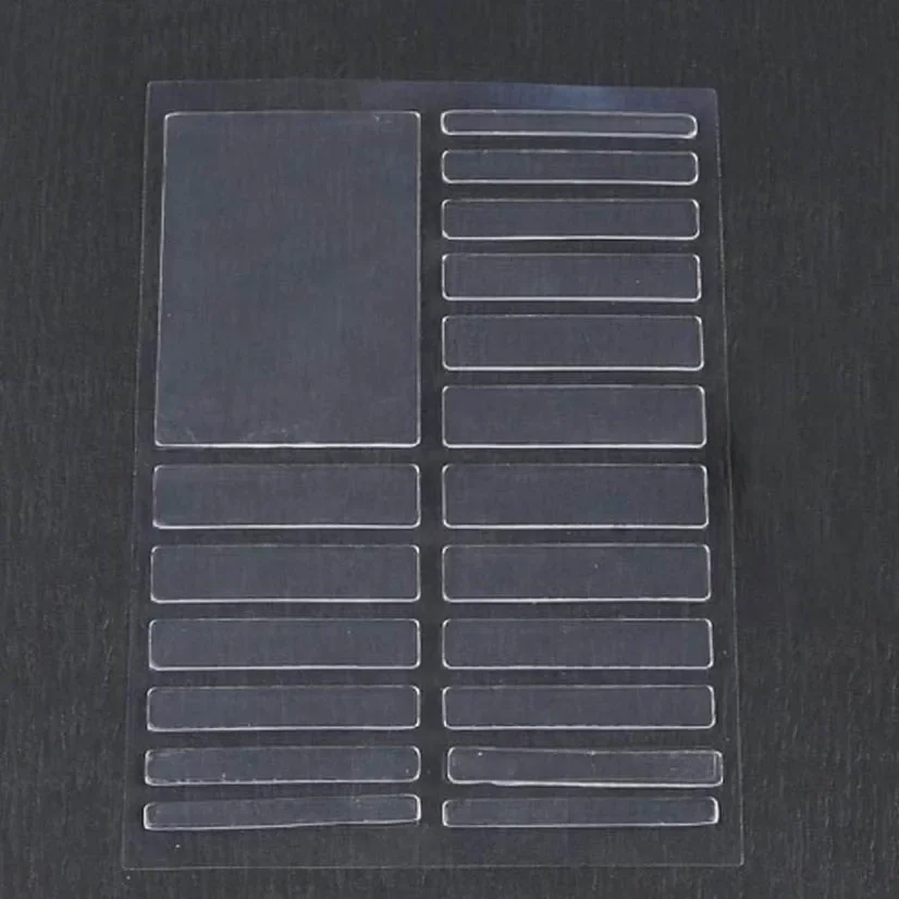 18 stk. transparent ring indvendig størrelse til store ringe anti-tab usynlig ring fast strammer reducer resizing sticker: Hvid