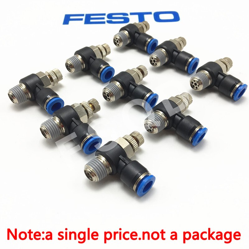 GRLA-1/4-QS-6-RS-B 162967 GRLA-1/4-QS-8-RS-B 162968 FESTO válvulas de control de flujo unidireccional conector serie GRLA