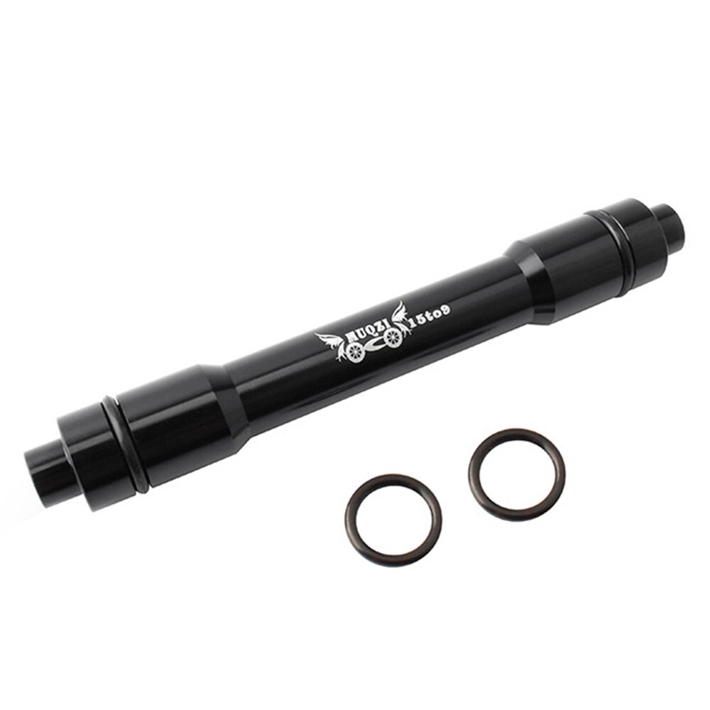 Fietsen Bike Steekas Adapter Voorwiel Hub 15 Om 9 100Mm Qr Adapter Mtb Road Fiets Quick Release conversie As: Black