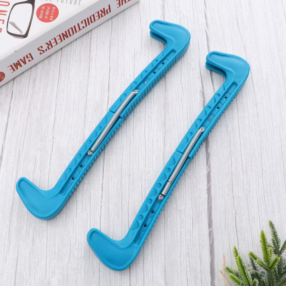 Ice Skate Guards - Adjustable Figure Blade Covers - Pair - Blue: Default Title
