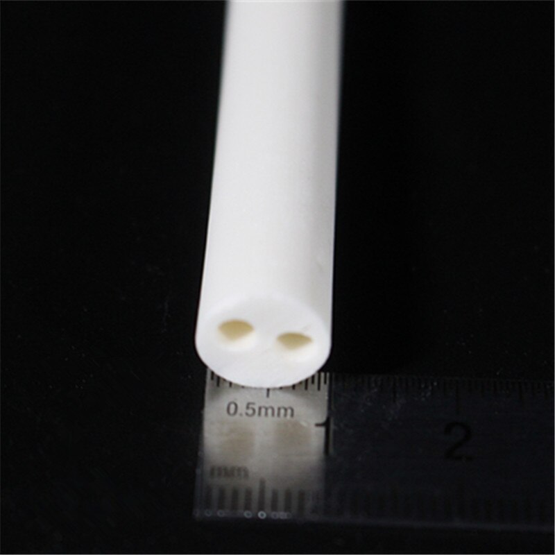 OD*ID*Length=6.0*1.5mm*100mm / 2 bores insulators / good thermostability / insulation / ceramic tube