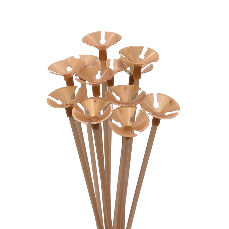 10Pcs Folie Latex Ballonnen Houder Sticks Met Cup Birthday Party Wedding Opblaasbare Ballen Decoratie Accessoires: macaron stick 7