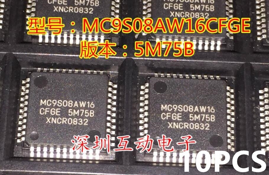 Modulo MC912XEP100VAL MC908AZ60ACFU 3K85K MC9S12DG256CFUE 0L01Y MC9S08AW16CFGE 5M75B MC9S08AC96CFGE 1M72Y 1 PCS-30 PCS: 10 MC9S08AW16CFGE