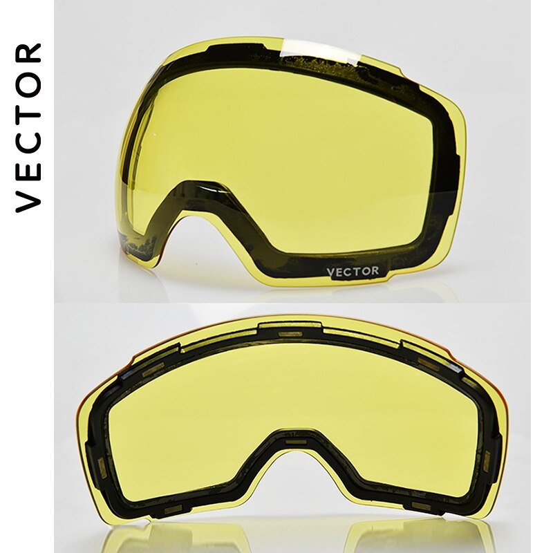 This Only Lens For Ski Goggles Hxj20011 Anti-fog Interchangeable Double-layered Cylindrical UV400 Protection Light Transmission
