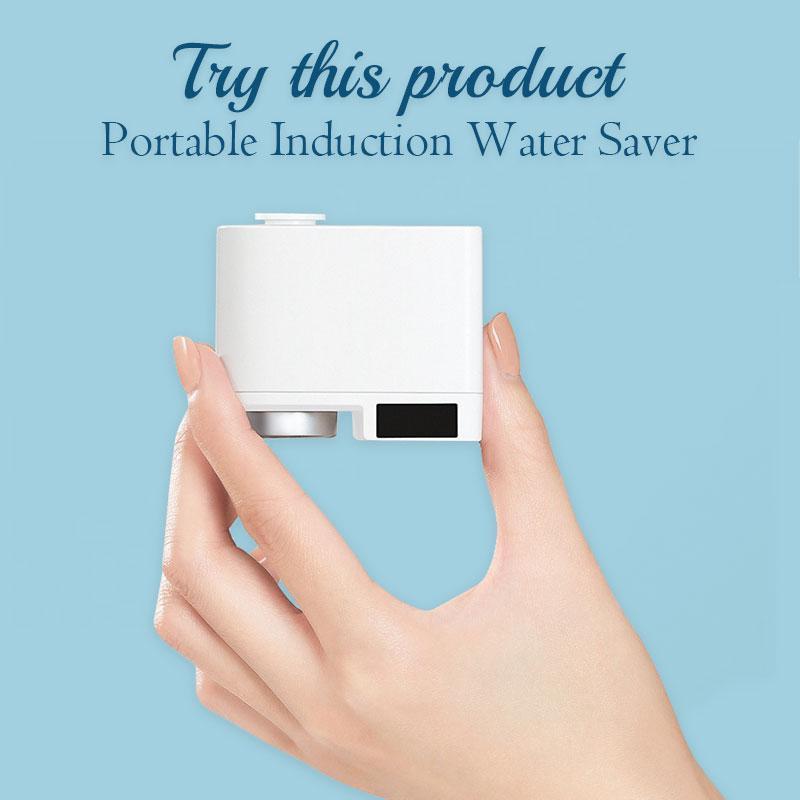 Portable Induction Water Saver Automatic Water Saver Tap Smart Faucet Sensor Infrared Water Energy Saving Device Kitchen Nozzle