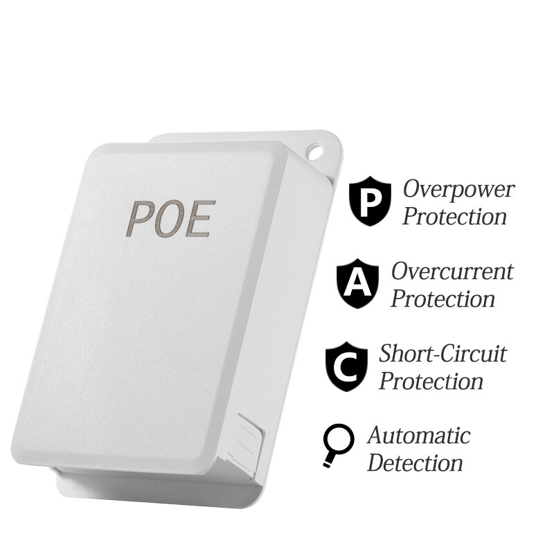 Waterproof Outdoor PoE Splitter IEEE 802.3af 10/100Mbps Power over Ethernet for IP Camera 48V POE Transfer 12V/1.2A
