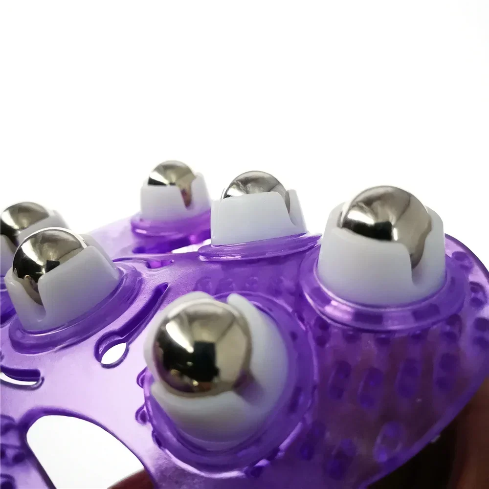 Roller ball kropsmassage handske muskelsmerter lindring afslappende anti-cellulite massager til hånd nakke ryg skulder balder sundhedspleje