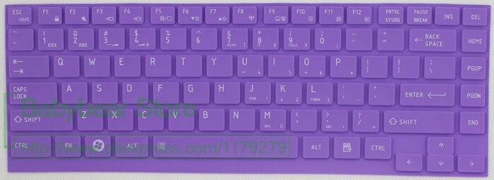 Silicone Keyboard Protective Film Cover Skin Protector For Toshiba R700 R830 Z830 U800 U800W U920T U900 Z935 W30T-A W30Da-A: allpurple