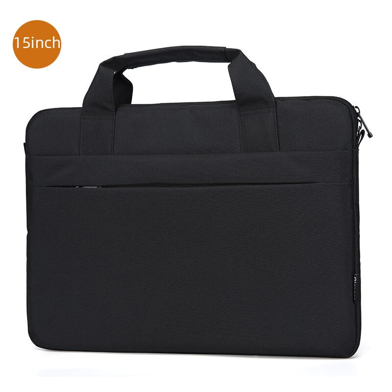 Kissyenia Slim Laptop Briefcase for Macbook Air Pro A4 Paper Travel Handbag Men Business Portable Portfolio Bags KS1011: Black 15inch