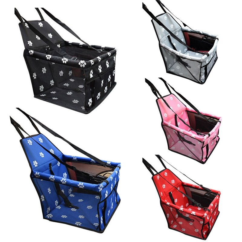 Bolsa de seguridad para el asiento del coche del perro, cesta impermeable, hamaca de mascota plegable, Transportín para gatos y perros pequeños, malla de viaje