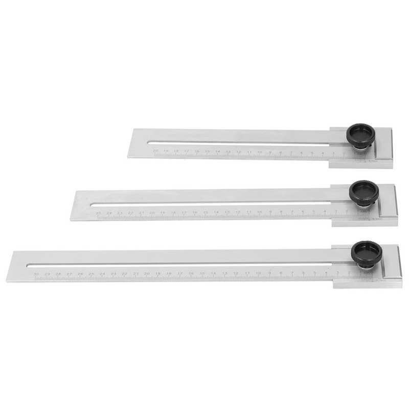 200mm 250mm 300mm Sliding Line Ruler Accuracy Scribing Woodworking Parallel Carbon Steel Measuring Tool