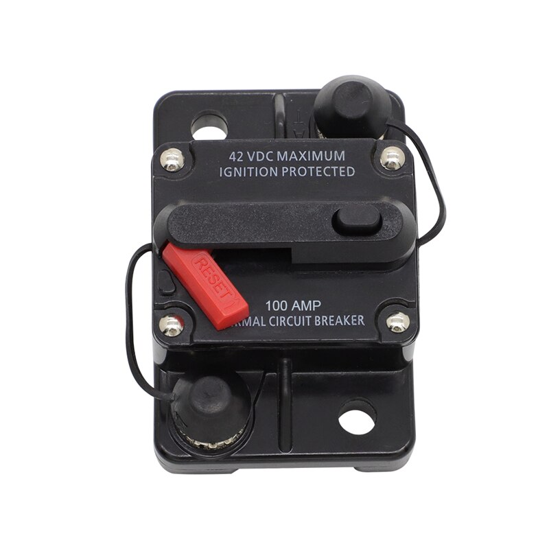 100 150 250 Amp Circuit Breaker Trolling Manual Reset Car Marine Trolling Motors Boat ATV Manual Power Protect Fuse 12V-48V DC
