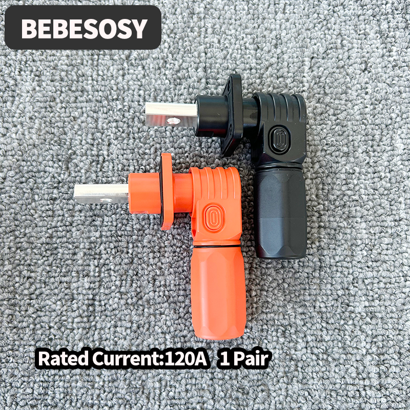Batterijbehuizing Ingang Uitgang Terminal Connector 200A 120A Verwijderbare Quick Plug Terminal Vlamvertragend Waterdicht IP67 Single Core: Blauw
