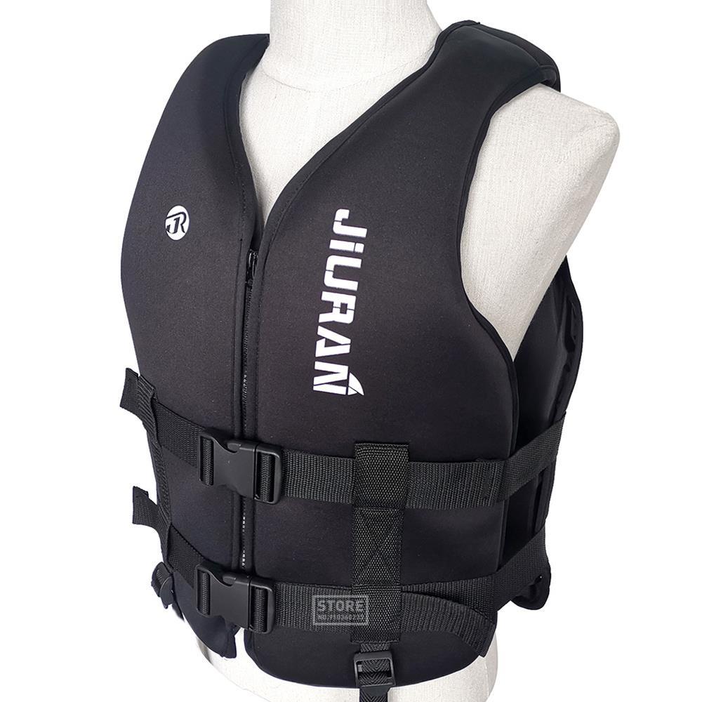 Kamizelka ratunkowa dla dorosłych kamizelka surfingowa kajak Wakeboard kamizelka ratunkowa tratwa motorówki łódź ratunkowa Surfting Jet Ski sporty wodne pływanie Rescue: Q0129 Black / XS