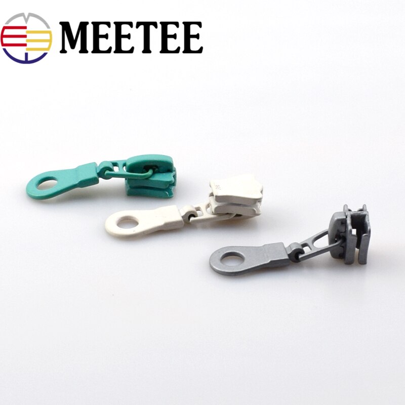 Meetee lot de 5 #  20 de fermeture éclair en résine, écologiques, pour sacs, vêtements, kits de réparation de fermetures éclair, accessoires de couture diy