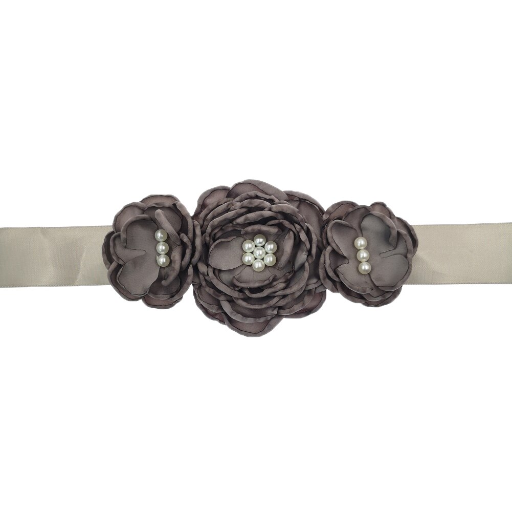 Bloem Moederschap Riem Vrouwen Lint Sash Flowergirl Bruids Tailleband Foto Props Zwangerschap Accessoires Jurk Sjerpen: 9