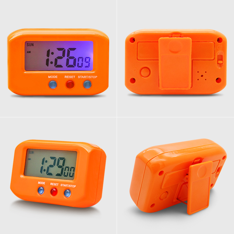 Mini Alarm Clock Portable Pocket Sized Digital Electronic Travel Alarm Clocks Automotive Stopwatch