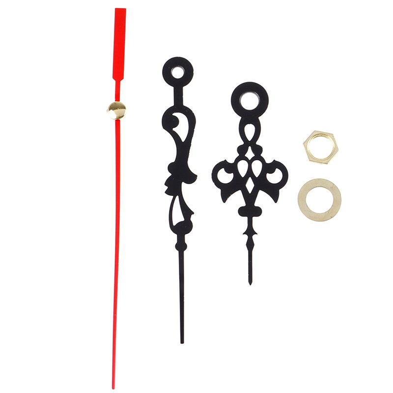 1Sets Quartz Wall Clock Replacement Movement Mechanism Spindle Long Hands DIY Repair Part Set