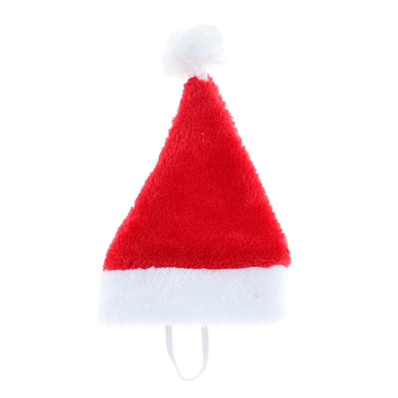 Huisdier Kerst Hoed Lovertjes Doek Pluche Kat Hond Ornament Hoed Winter Warm Xmas Nieuwjaar Pluche Cap Party Thuis Kerst decoratie: A