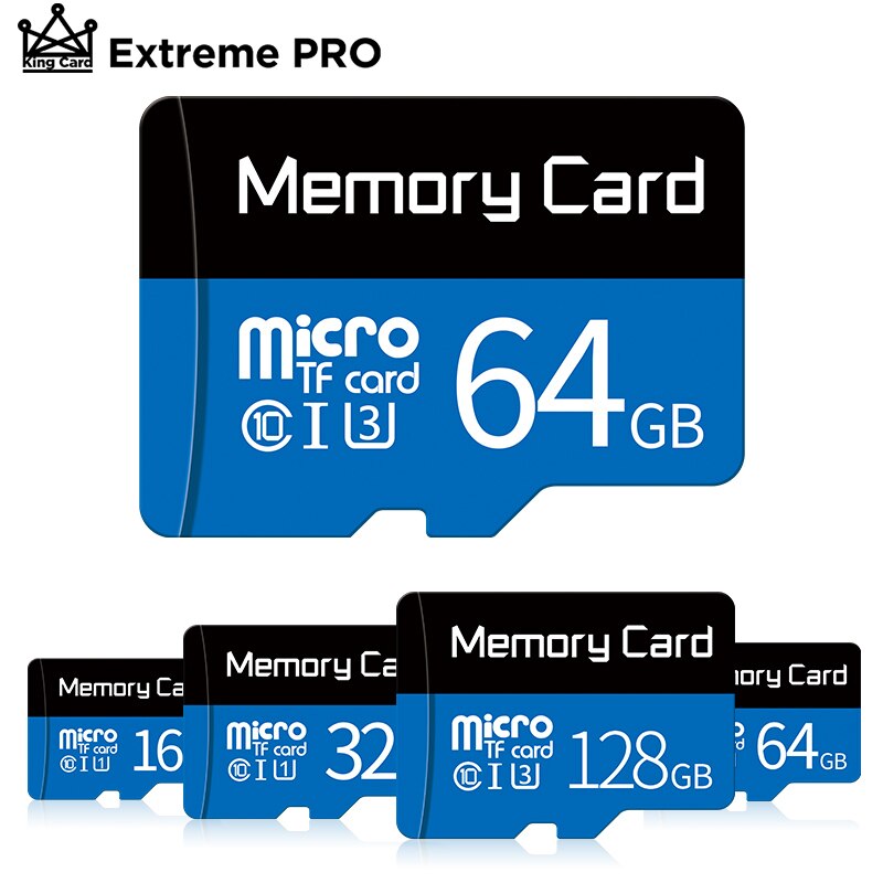 Micro sd-kort 16gb 32gb 64gb 128gb 256gb klasse 10 mini tf-kort højhastigheds microsd-hukommelseskort til samrtphone bord pc