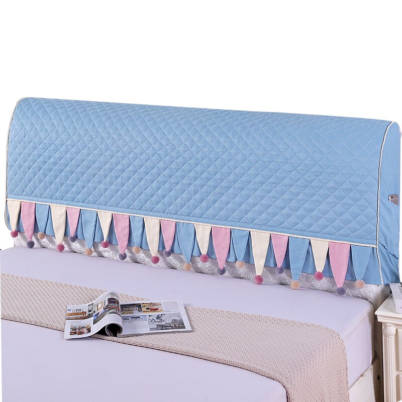 Bedside Cover Sweet Princess Style Blue Quilted Bed Covers and Bedspreads Soft and Comfortable Fabric Easy To Clean Home Decor