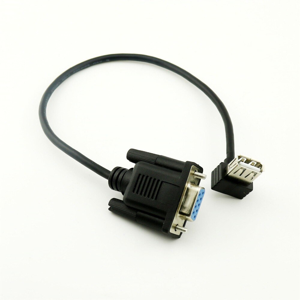 1 pcs RS232 DB9 Female naar USB 2.0 EEN Vrouwelijke Seriële Kabel Adapter Converter 8 "Inch 25 cm