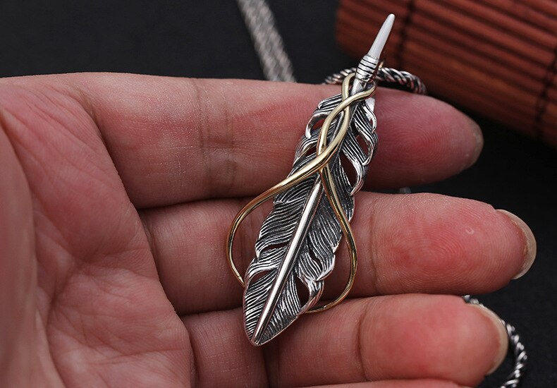 925 Sterling Zilver Veer Hanger Ketting - Dames Heren Retro Thaise Zilver Stijl