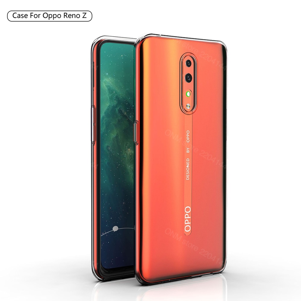 Case Voor Oppo Reno Z Tpu Silicon Clear Gemonteerd Bumper Soft Case Voor Oppo Reno Z Transparant Back Cover