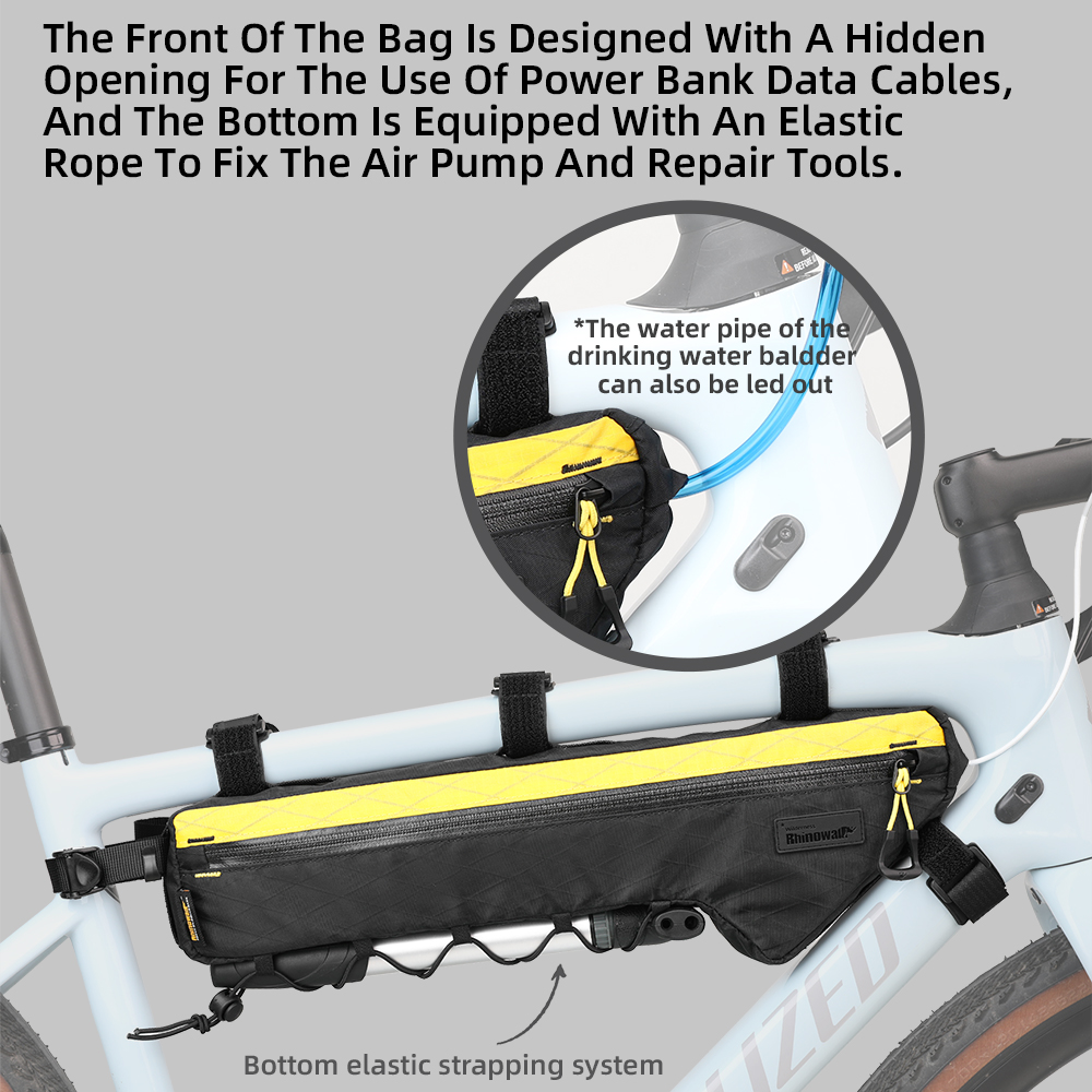 Bolsa para bicicleta, bolsa para cuadro de bicicleta, bolsa de almacenamiento triangular para accesorios de bicicleta, paquete de ciclismo para accesorios de bicicleta de montaña y carretera