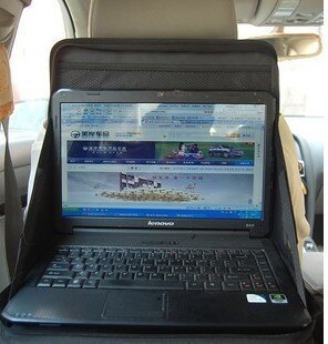 Araba arka koltuk dizüstü bilgisayar tutucu masa gıda çalışma masası organizatör Laptop standı araba saklama torbaları araba malzemeleri PE11057