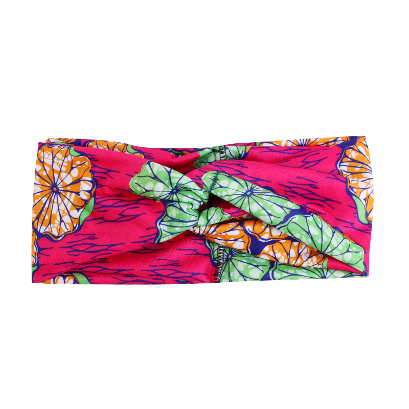 Afrikaanse Gedrukt Twist Hoofdband Vrouwen Sport Elastische Headwrap Haar Sjaal Breed Stretch Haarband Bandana Haaraccessoires