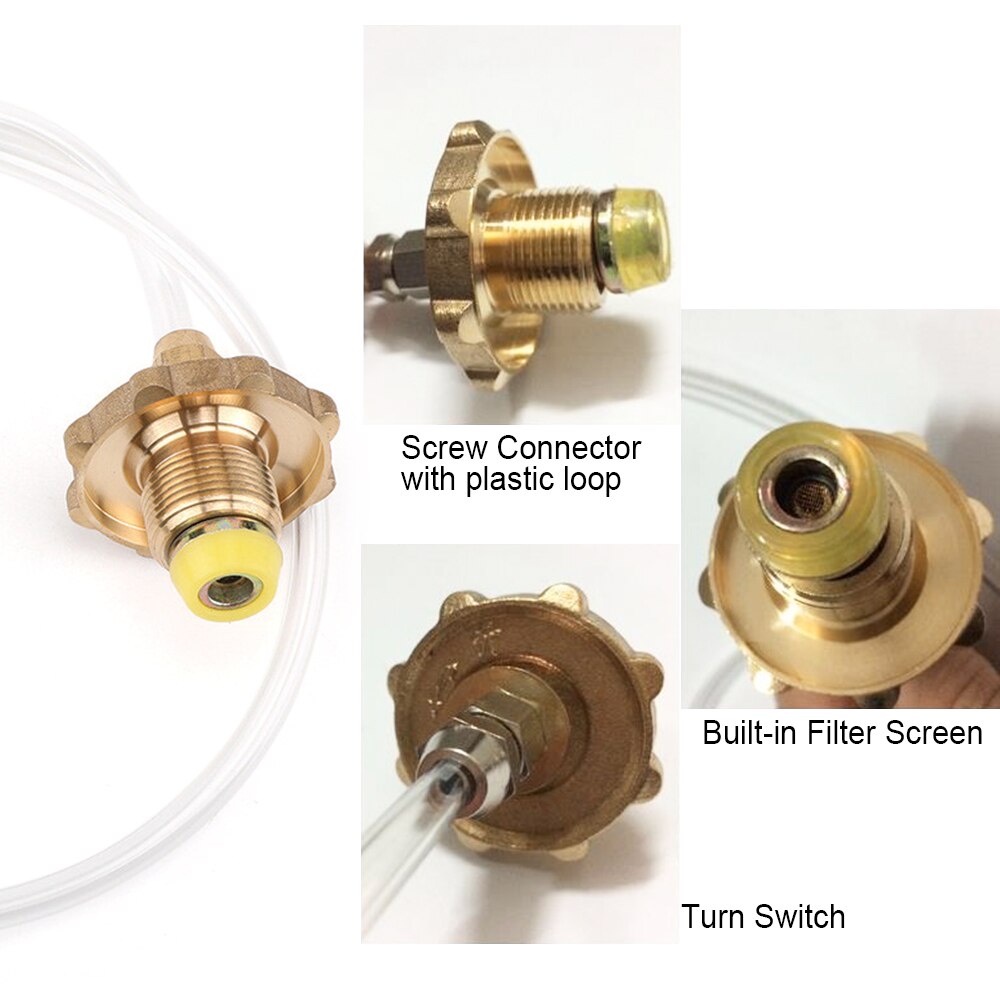 Outdoor Stove Gas Adapter Propane Gas Refill Valve Gas Refilling Connector Camp Tank Adapter Stove Accessory Camping Equipment